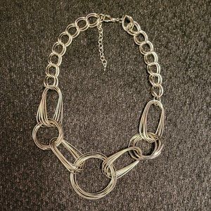 Silver Tone Statement necklace